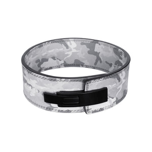 10mm lever belt white camo front