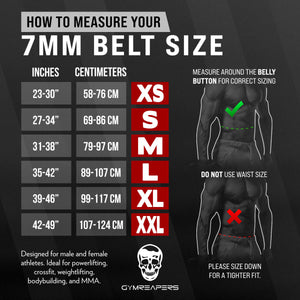 7mm belt v4 size guide
