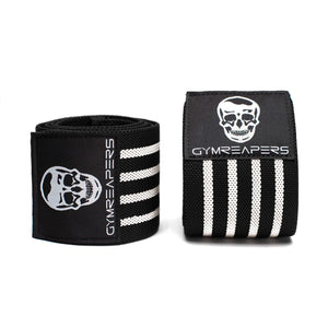 black/white elbow wraps