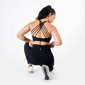 combat sports bra in black