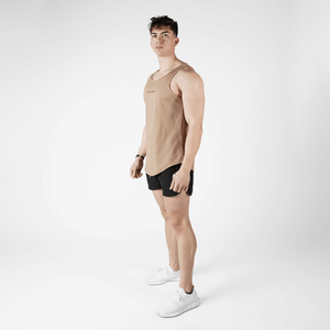 men's tank top tan