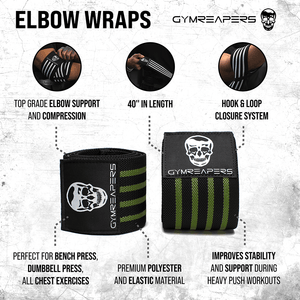 elbow wraps green