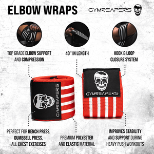 red elbow wraps