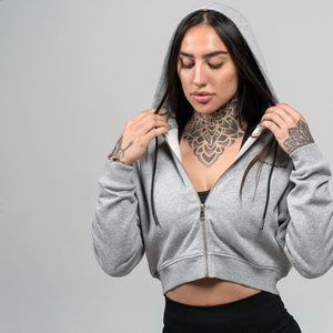 hoodie heather gray with zipper