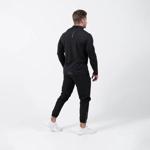 performance 1/4 zip black life style