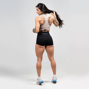 performance bra taupe side