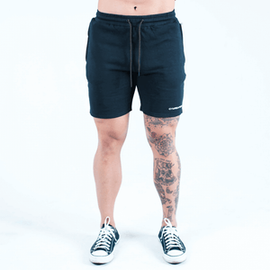 sweat shorts navy front