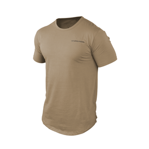 short sleeve tee gymreapers tan