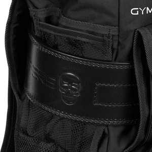 belt loop on gym bag in black