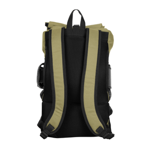 back of gym bag in military green