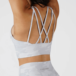 camo high neck bra