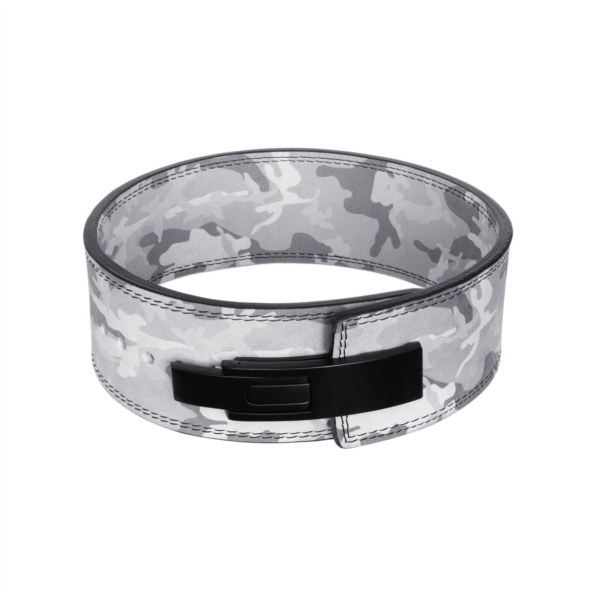 10mm lever belt white camo front