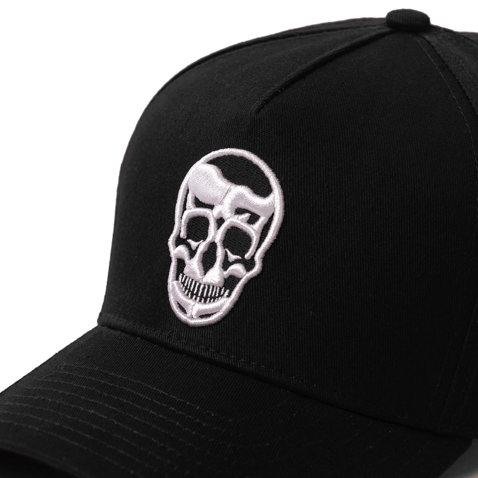 5 panel hat black/white