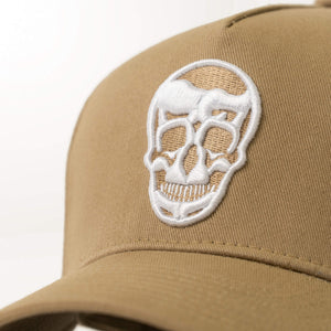 5 panel hat with skull