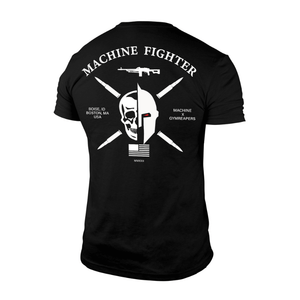 7.62 machine tee back black