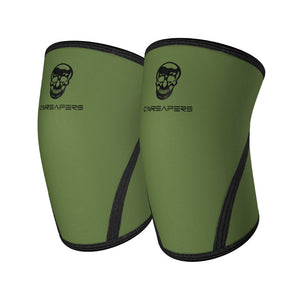 7mm knee sleeves green