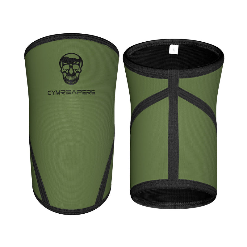 7mm knee sleeves in military green color