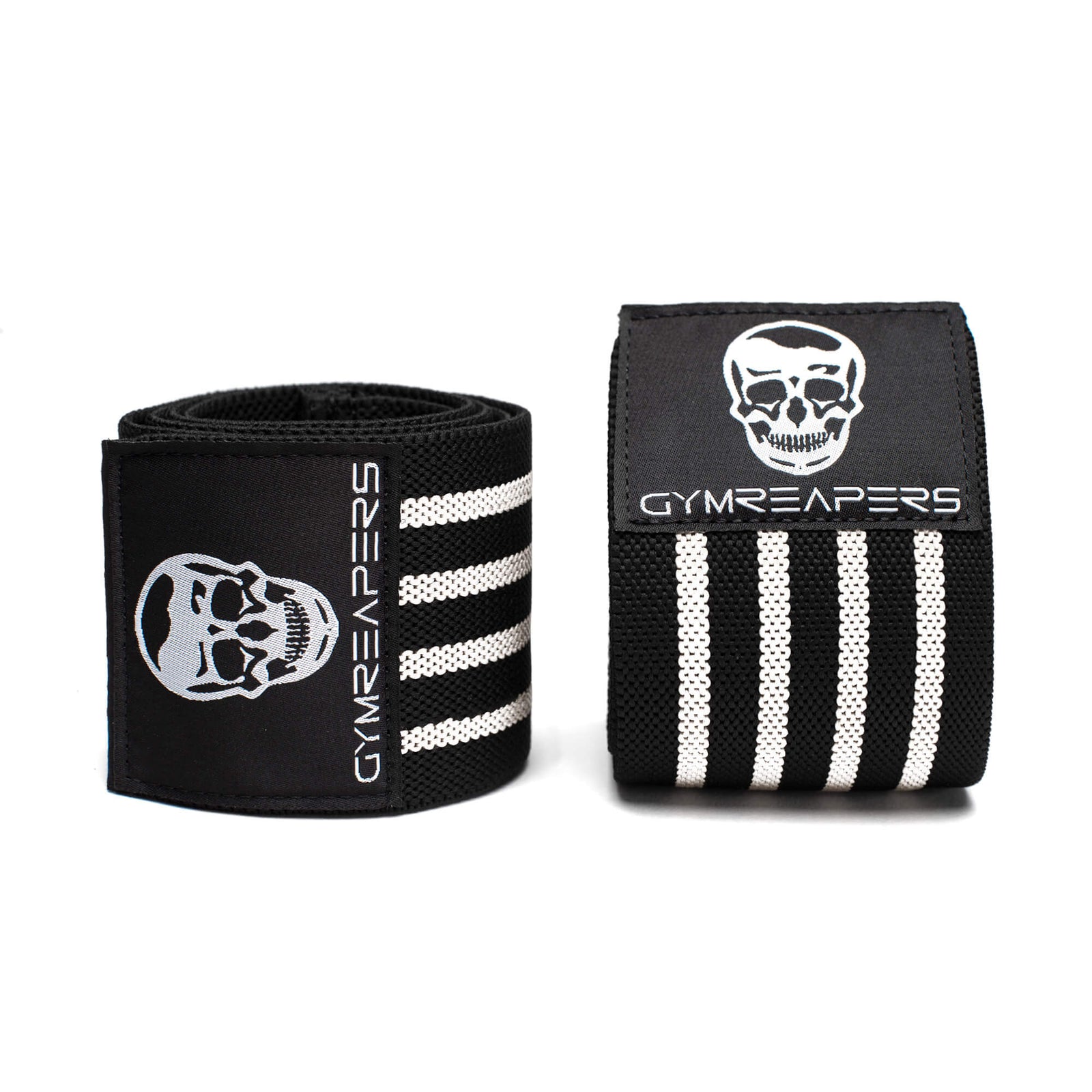 black/white elbow wraps