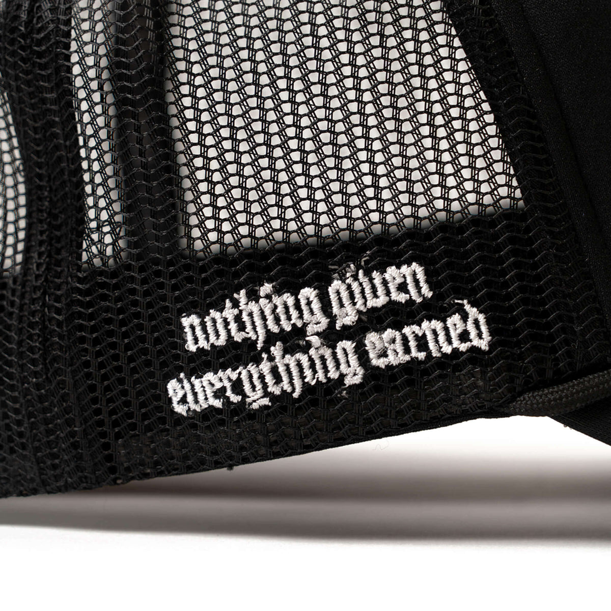foam trucker hat black mantra