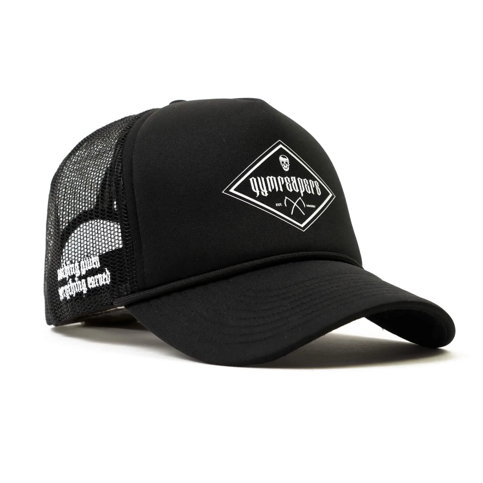 foam trucker hat black