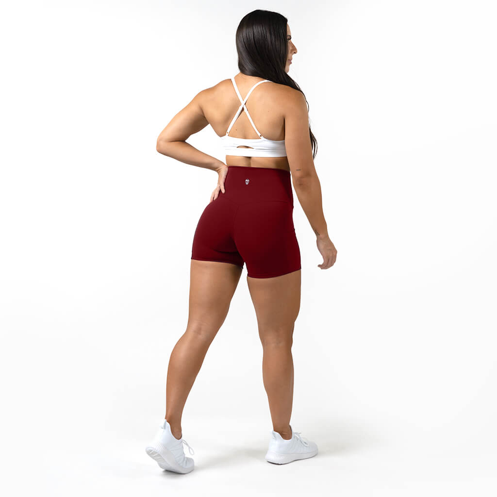 victory shorts red back