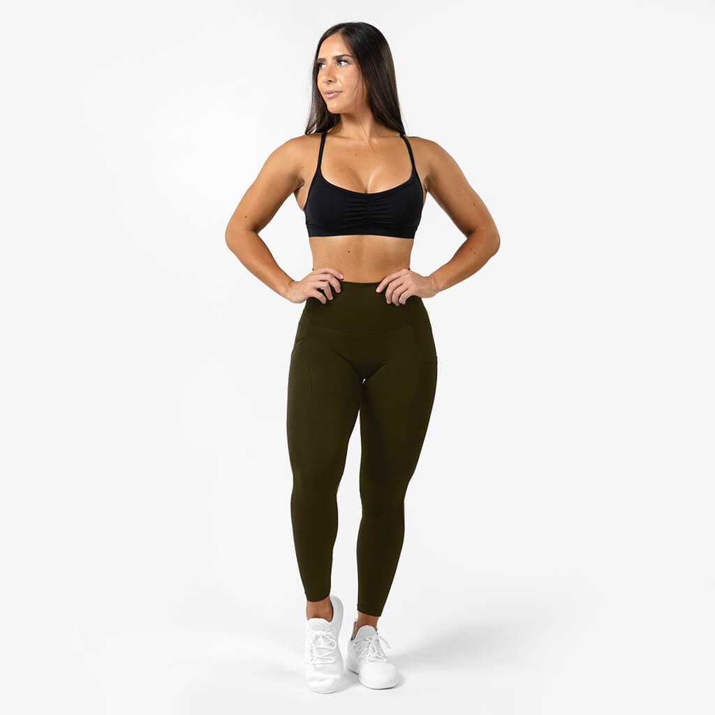 victory leggings green front