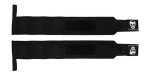 Gymreapers stiff wrist wraps in black full length