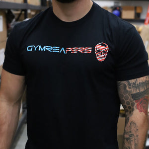 Gymreapers basic shirt in USA pattern front