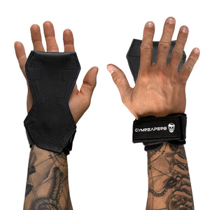 lifting grips black