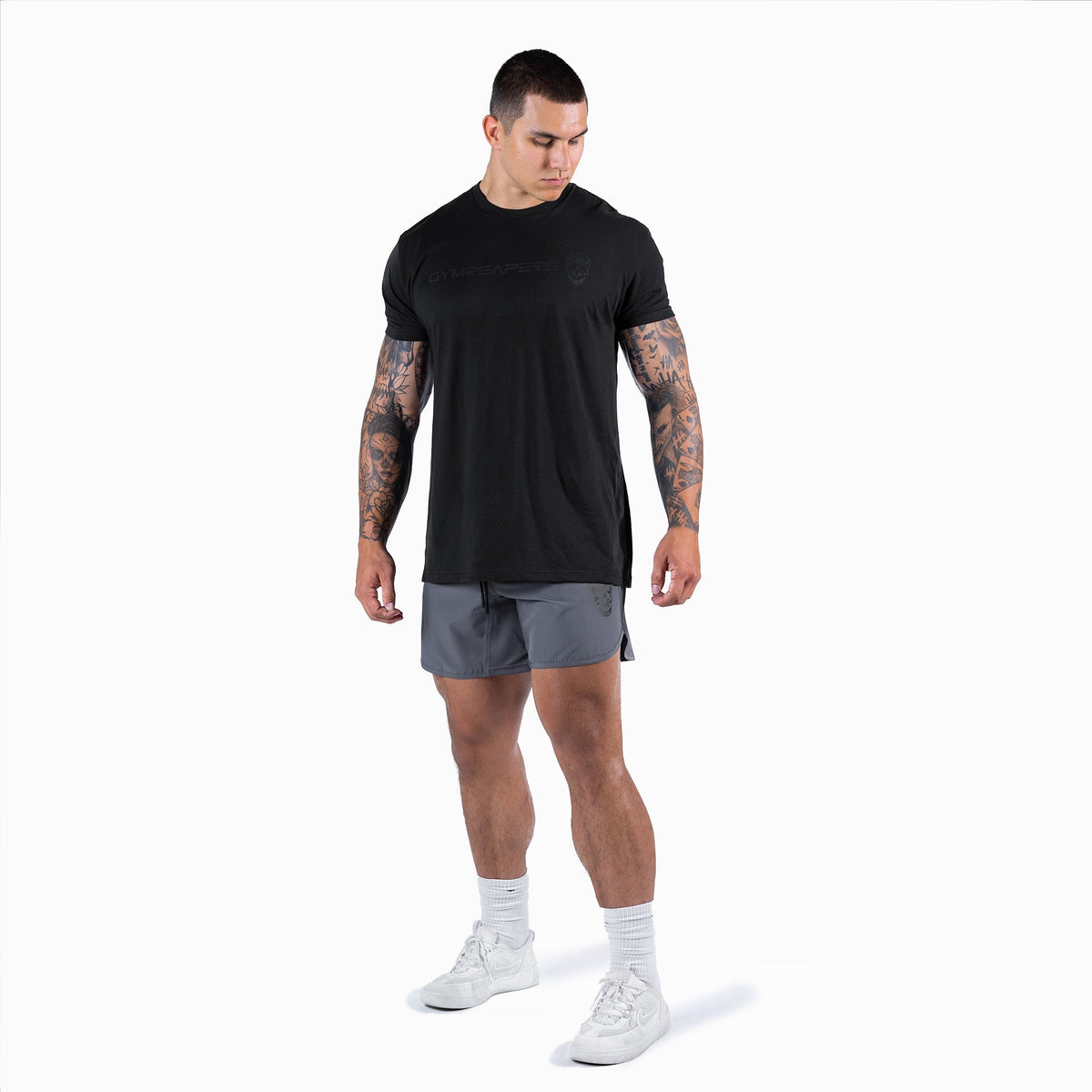 best training shorts gray