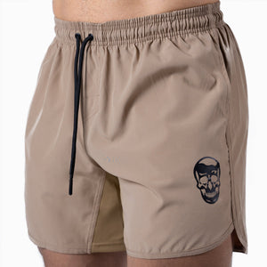 best training shorts tan