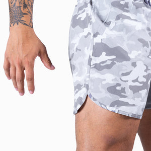 camo shorts white
