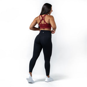red sports bra
