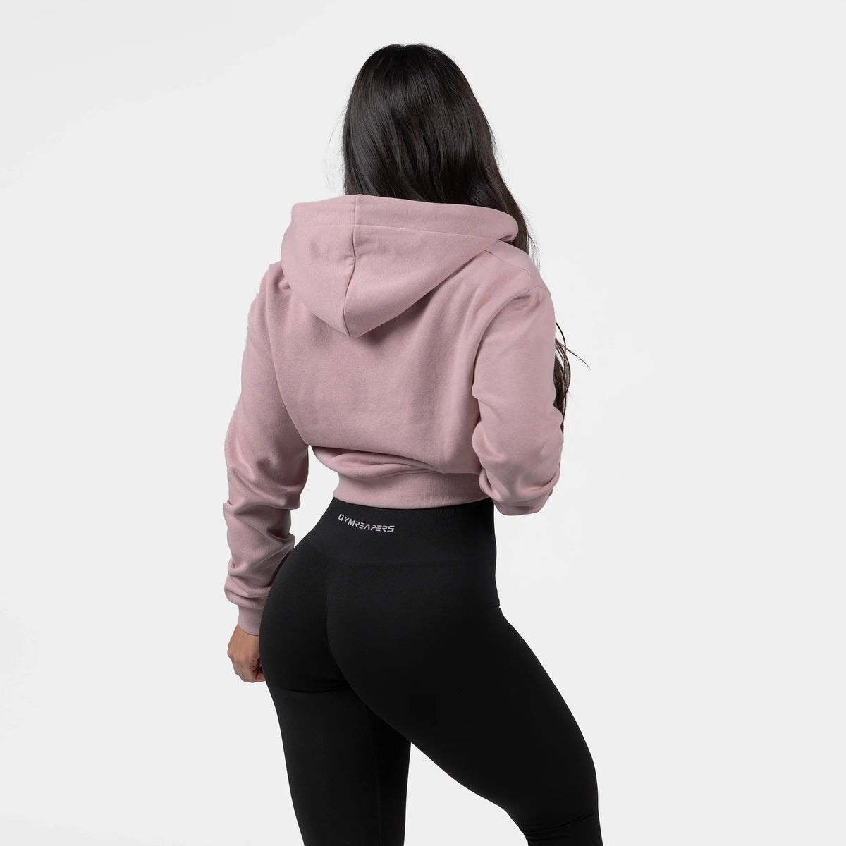 logo hoodie mauve