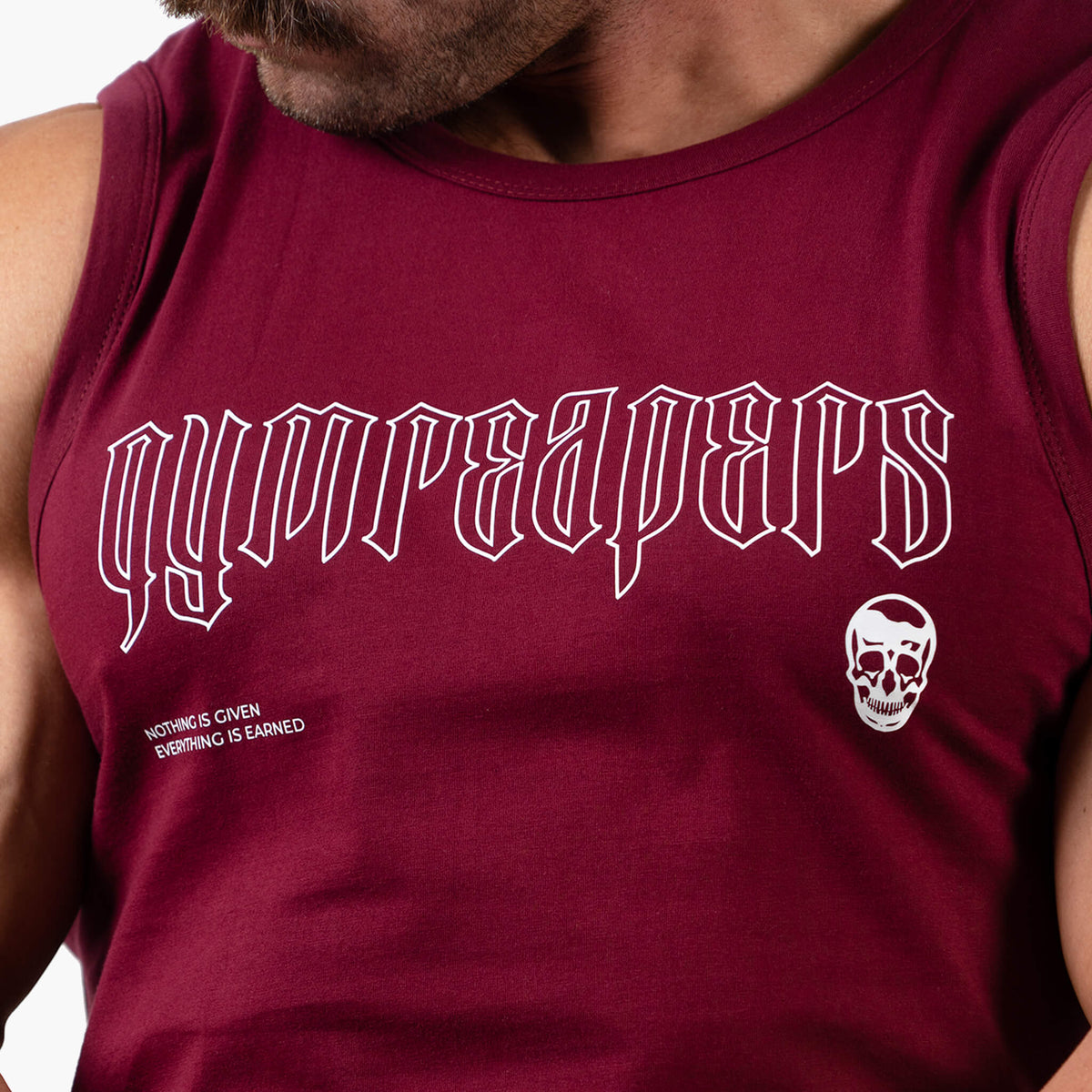 red icon tank top