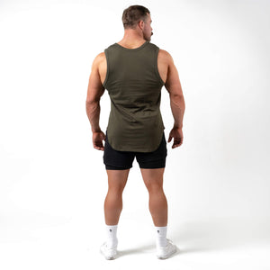 mens tank top green