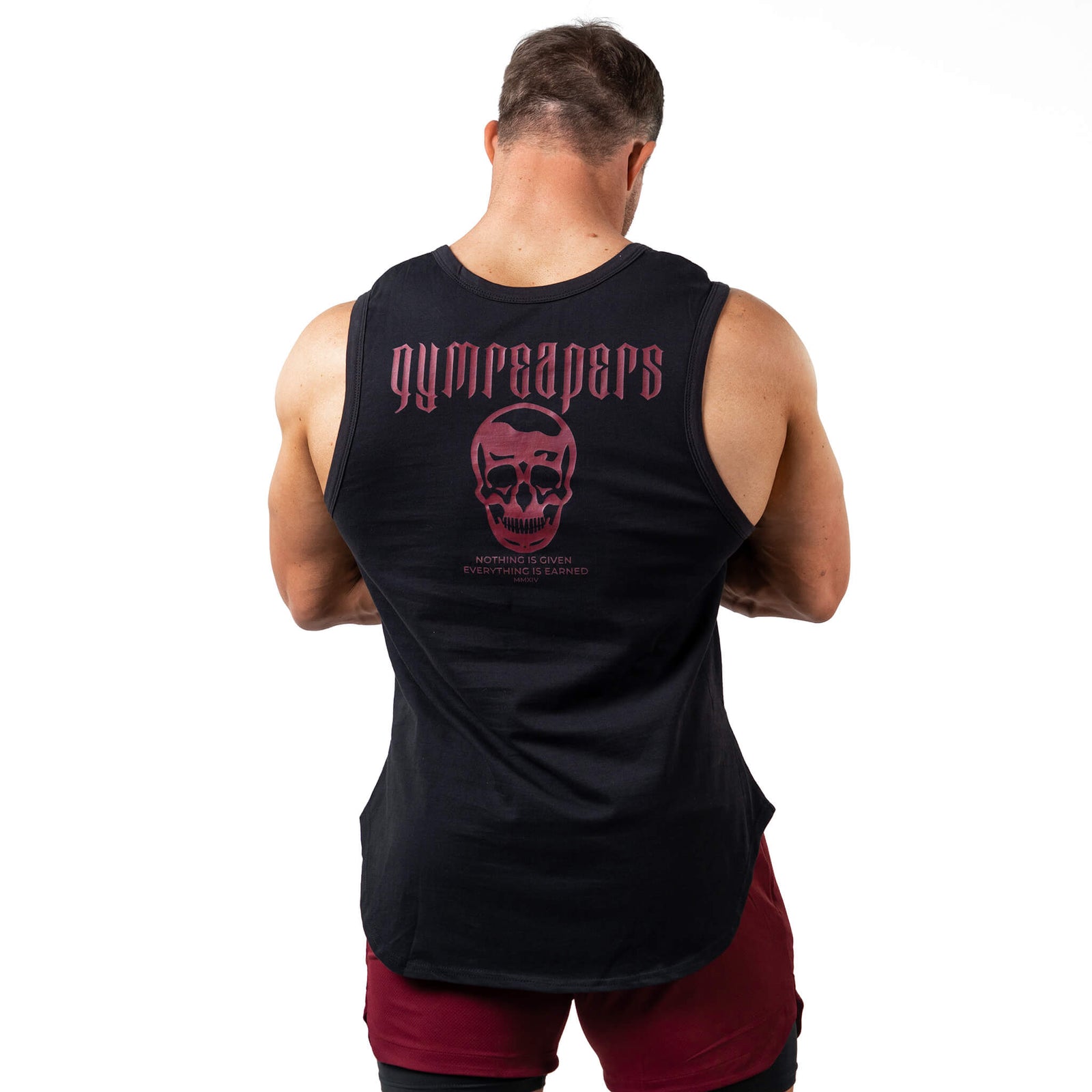 mmxiv cutoff tank top black