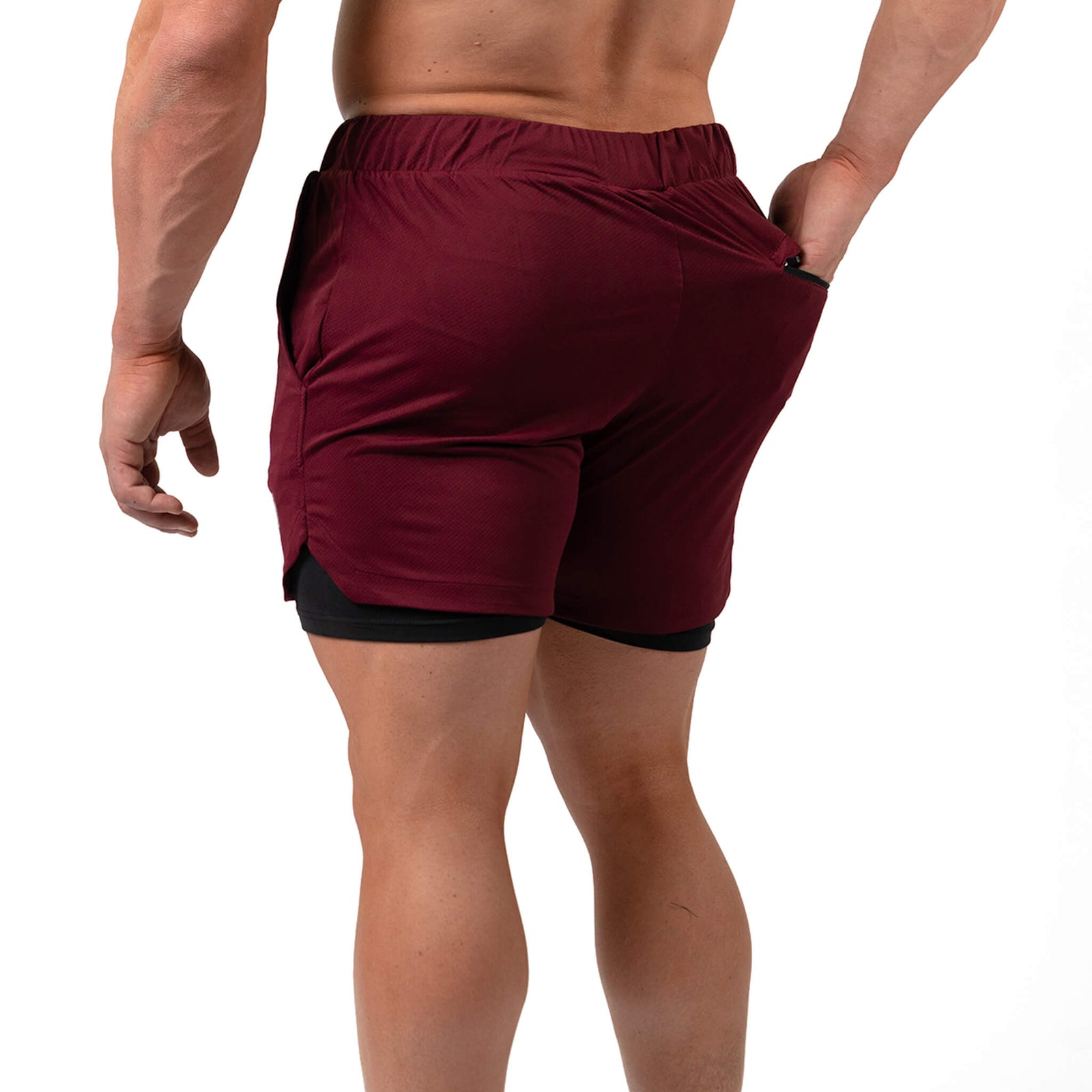 mesh shorts with pocket