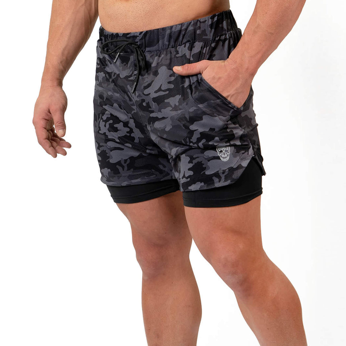 midnight camo shorts pocket