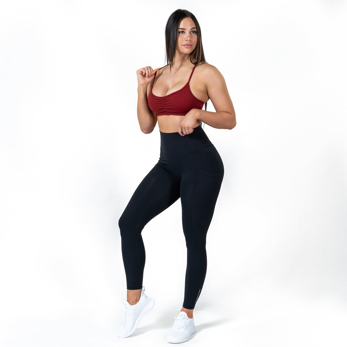 strive bra ember red