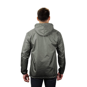 Gymreapers windbreaker in gray back view