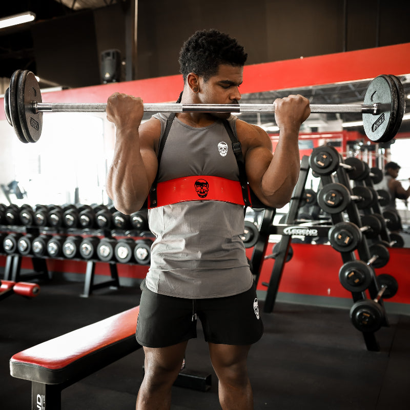 Gymreapers Arm Blaster in Red being tested