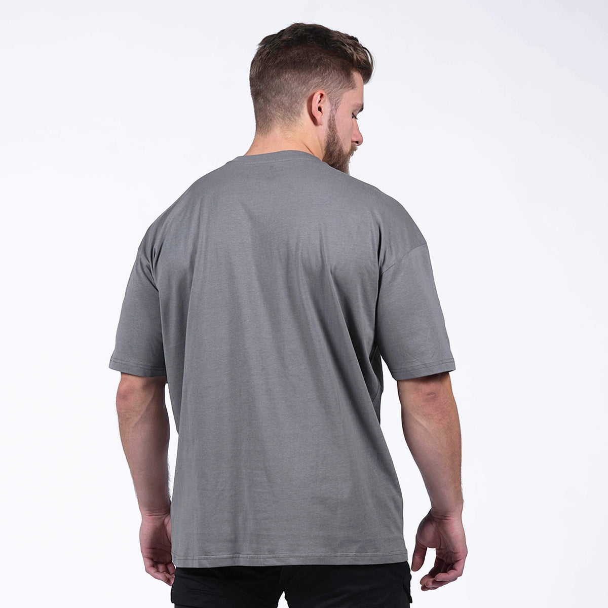 acend box tee charcoal back
