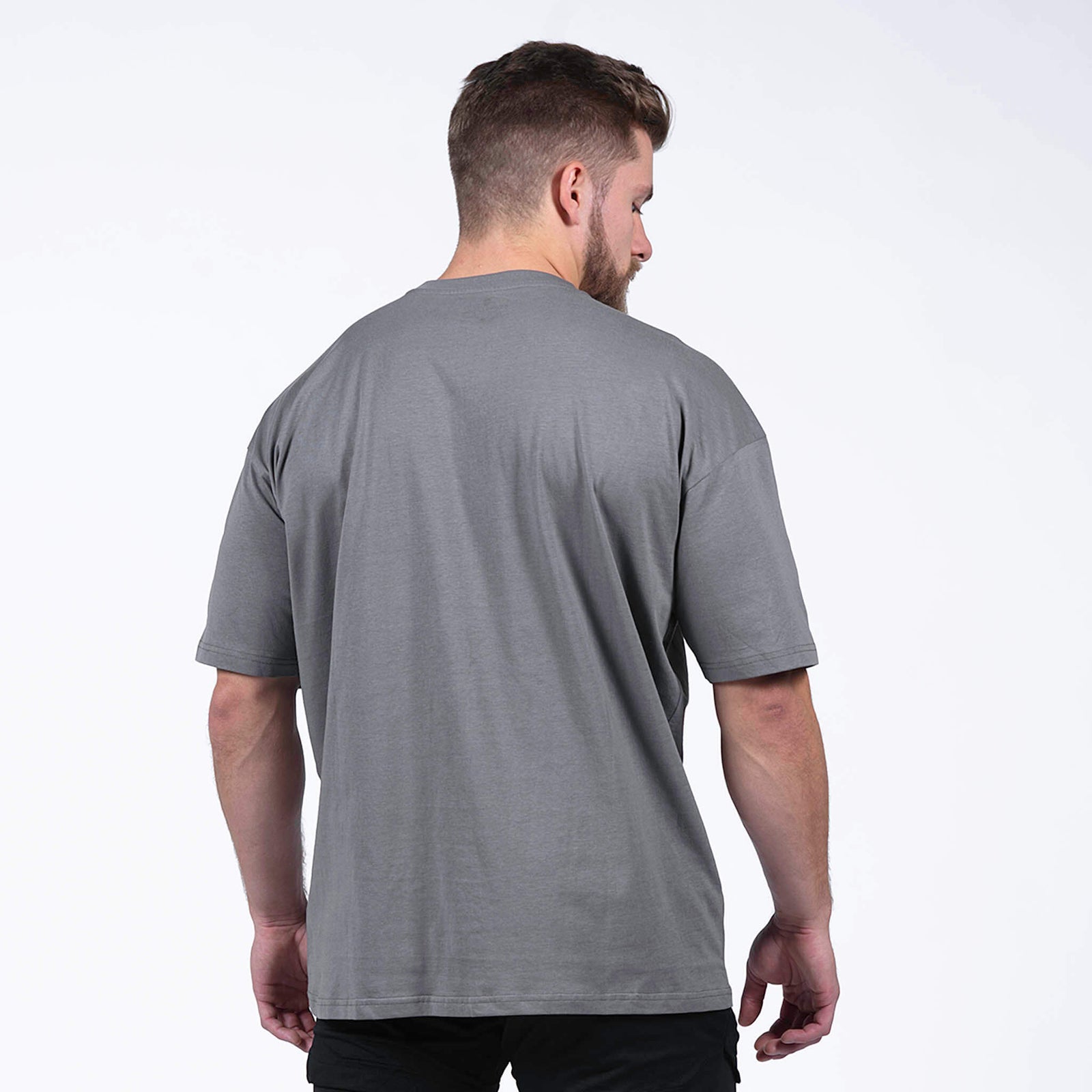 acend box tee charcoal