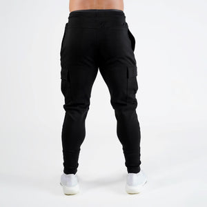 mens tech jogger black