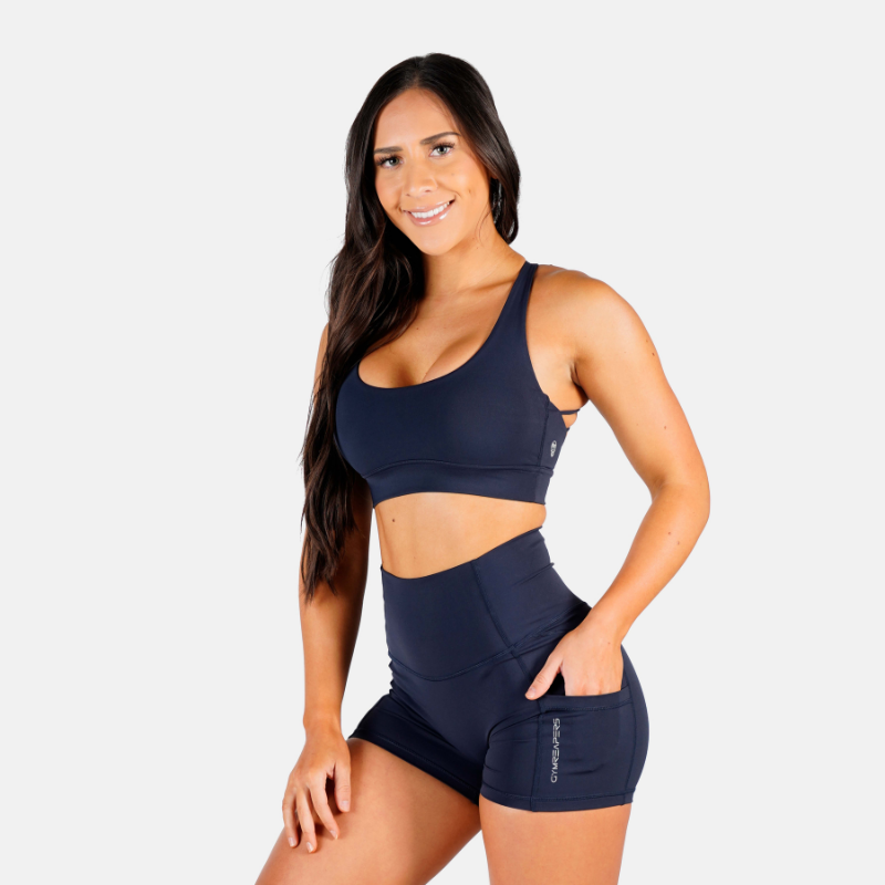 workout bra combat in navy