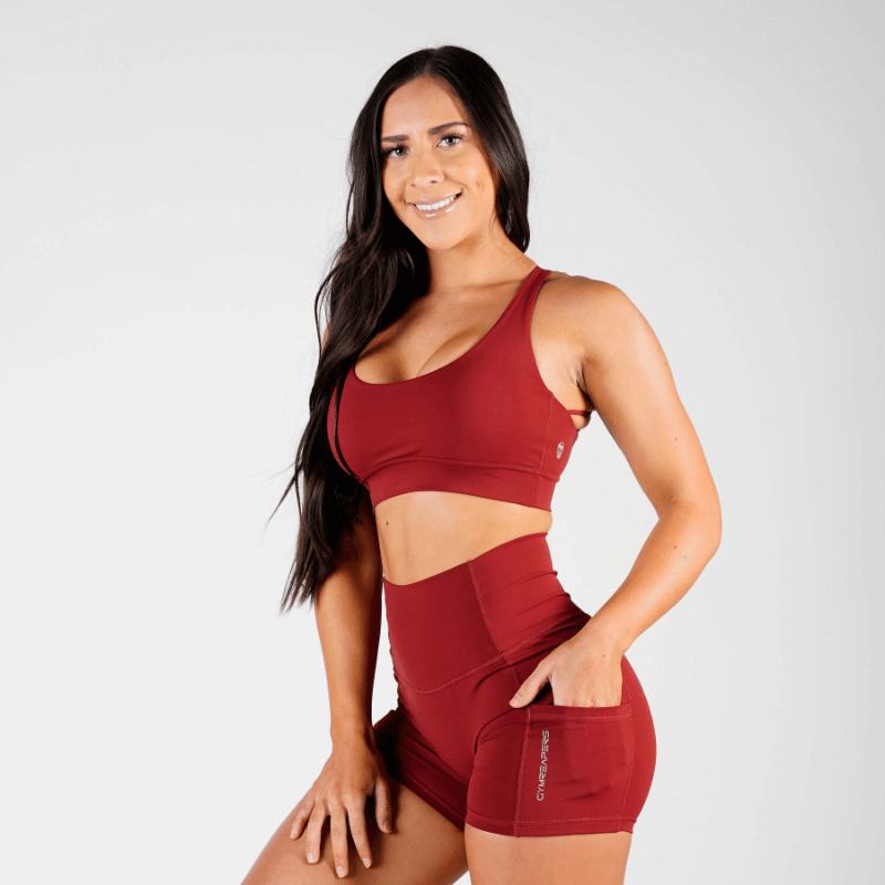 best sports bra red full
