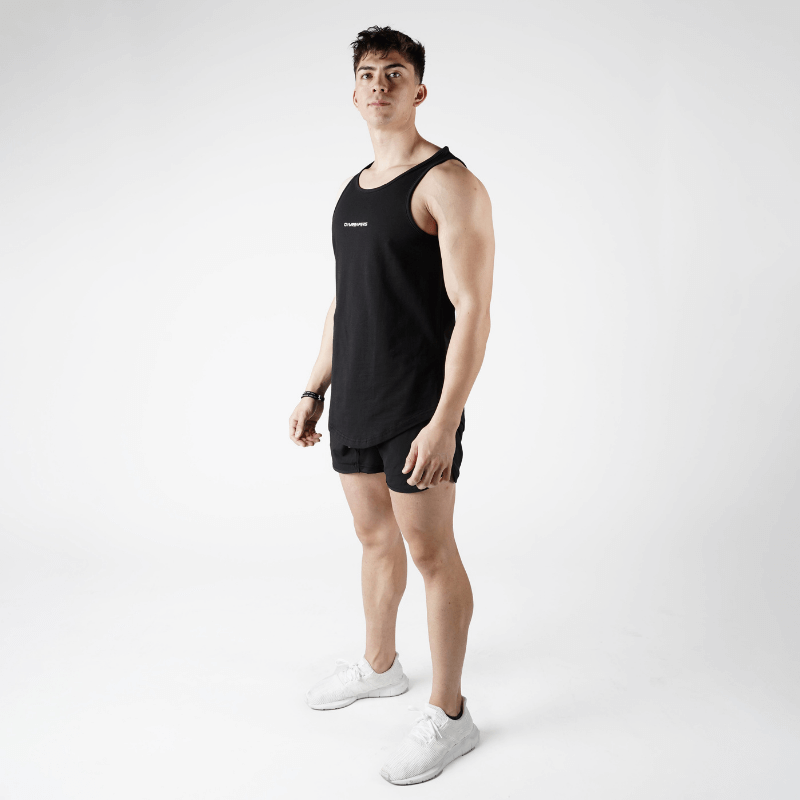 men tank top black