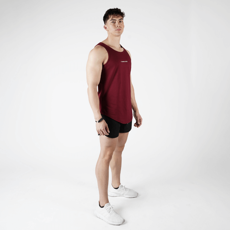 mens red tank top