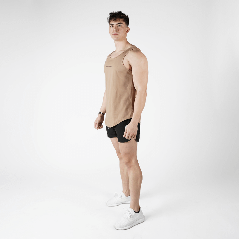 men's tank top tan